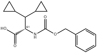 (S)-2-(((benzyloxy)carbonyl)amino)-3,3-dicyclopropylpropansyre