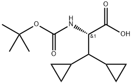 (S)-2-((tert-butoxycarbonyl)amino)-3,3-dicyclopropylpropansyre