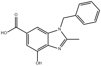 1-benzyl-4-hydroxy-2-methyl-1H-benzo[d]imidazol-6-carboxylsyre