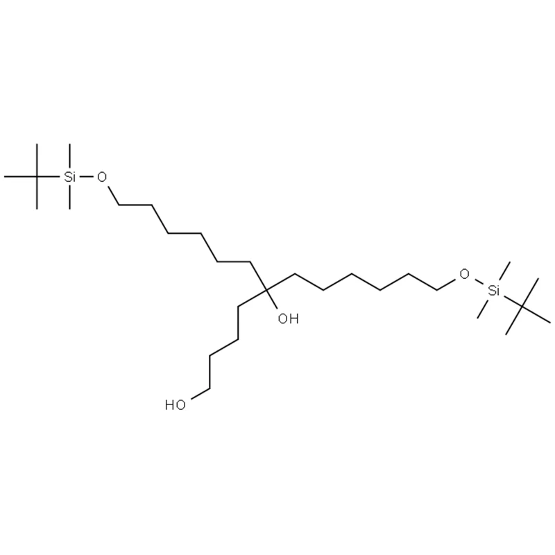 1-(pentan-5-ol)-2-hydroxyl-3,4-bis(TBDMS-hexan)