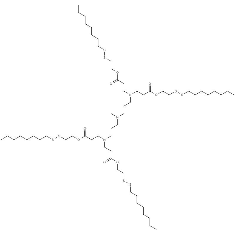 16-Oxa-19,20-dithia-4,8,12-triazaoctacosansyre, 8-methyl-4,12-bis[3-[2-(octyldithio)ethoxy]-3-oxopropyl]-15-oxo-, 2-(octylditio)ethylester