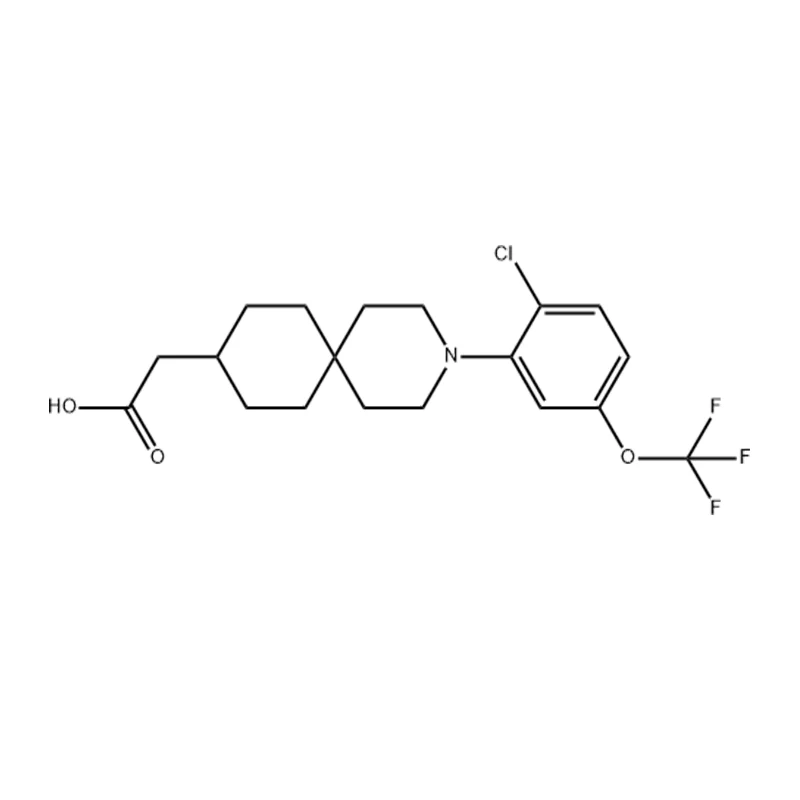 3-[2-chlor-5-(trifluormethoxy)phenyl]-3-azaspiro[5.5]undecan-9-eddikesyre
