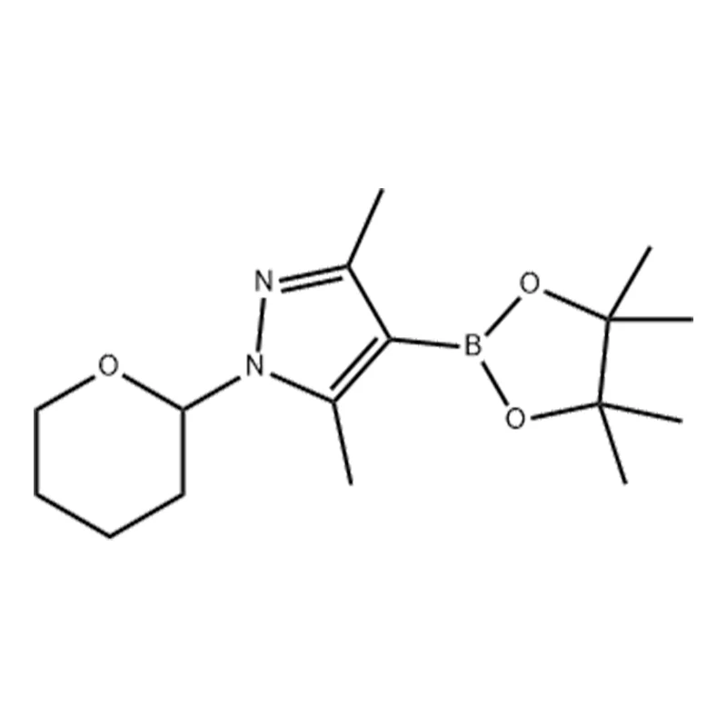 3,5-dimethyl-1-(tetrahydro-2H-pyran-2-yl)-4-(4,4,5,5-tetramethyl-1,3,2-dioxaborolan-2-yl)-1H-pyrazol