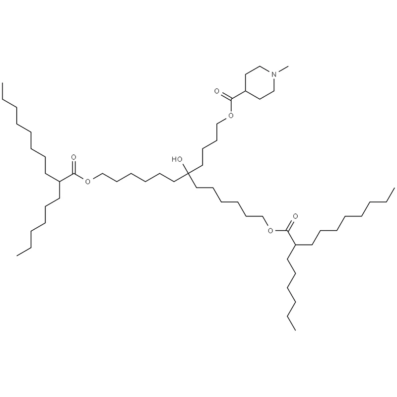 7-hydroxy-7-(4-((1-methylpiperidin-4-carbonyl)oxy)butyl)tridecan-1,11-diyl-bis(2-hexyldecanoat)