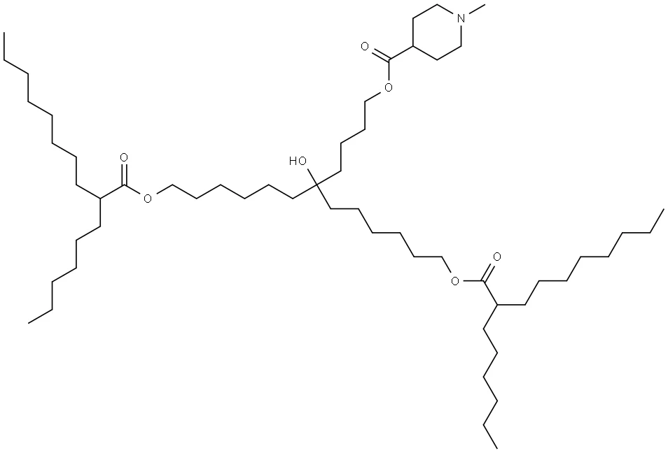 7-hydroxy-7-(4-((1-methylpiperidine-4-carbonyl)oxy)butyl)tridecane-1,11-diyl bis(2-hexyldecanoate)